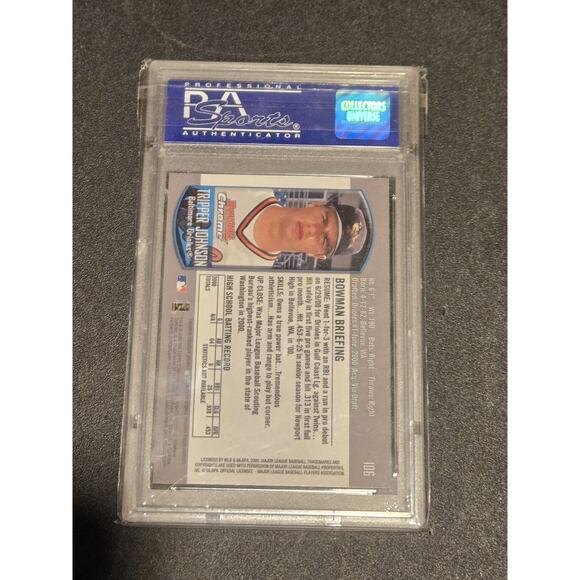 2000 Bowman Chrome Draft Picks #106 Tripper Johnson Draft Picks PSA 9 - Picture 2 of 2